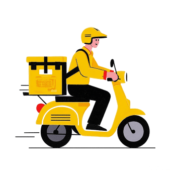 骑手插画